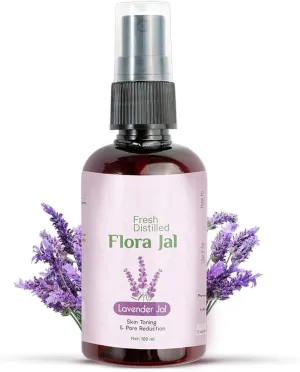 100% Pure Lavender Jal - Lavender Water - Toner, Face-Mist, Astringent & Face Spray- (Pack of 1, 100 ml)