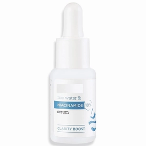 10% Niacinamide Serum with Rice Water | Provides Clear, Glowing & Brightening Skin | for Acne Prone, Combination, Oily & Sensitive Skin | Oil Control & Anti Acne Face Serum for Women & Men | 15ml