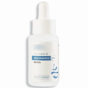 10% Niacinamide Serum with Rice Water | Provides Clear, Glowing & Brightening Skin | for Acne Prone, Combination, Oily & Sensitive Skin | Oil Control & Anti Acne Face Serum for Women & Men | 30m