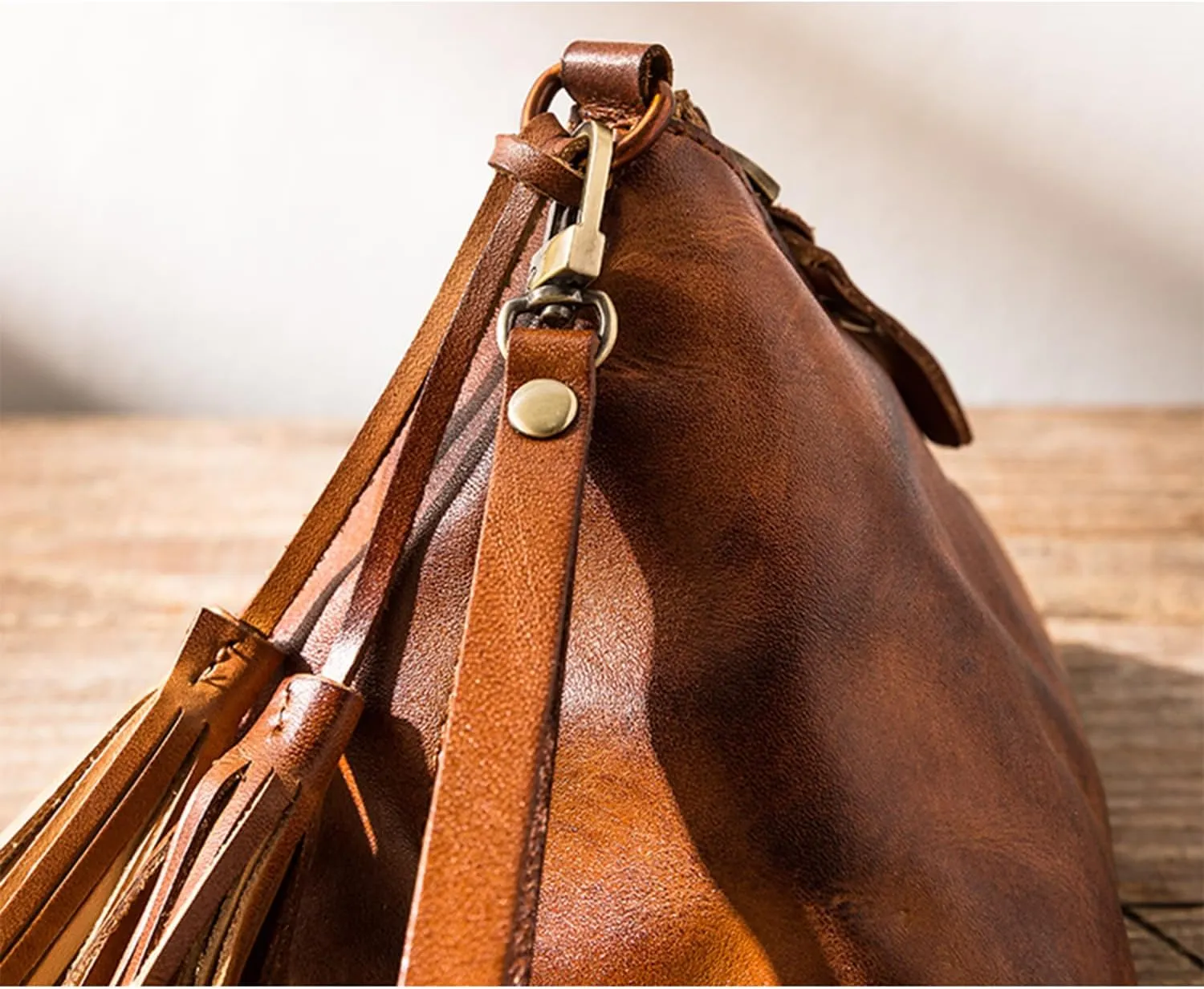 1PCS Genuine leather - Retro Medieval - Cowhide Purse Coin Purse Coin Pouch Coin Holder Change Purse for Women & Men Wristlet Wallets for Women Keychain Wallet Mini Wallet (Coffee)