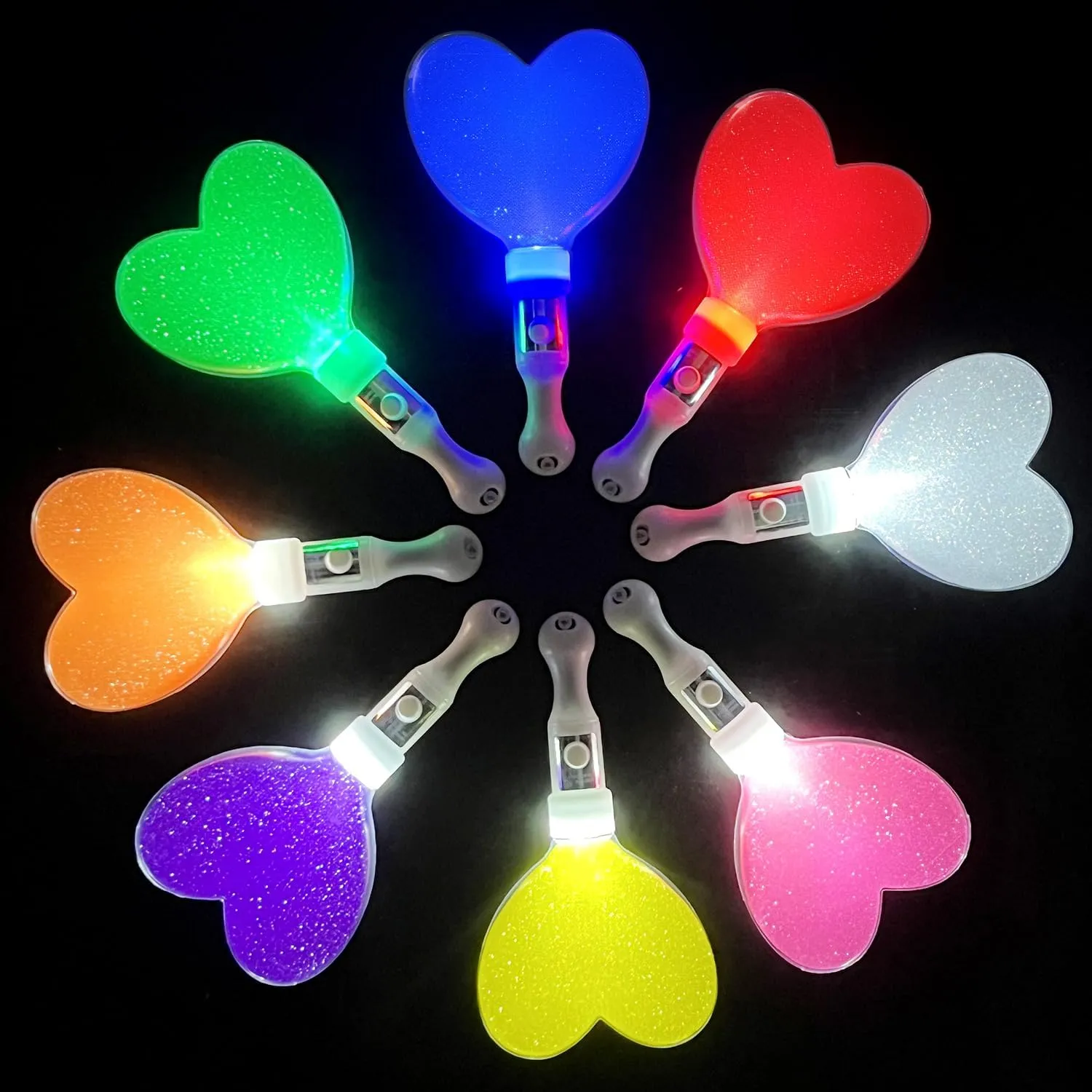 24pack Glow Sticks Party Supplies, Glow in The Dark Party Favors for Kids and Adults,LED Light up Party Gifts for Halloween, Weddings, Dances, Birthdays, Concerts