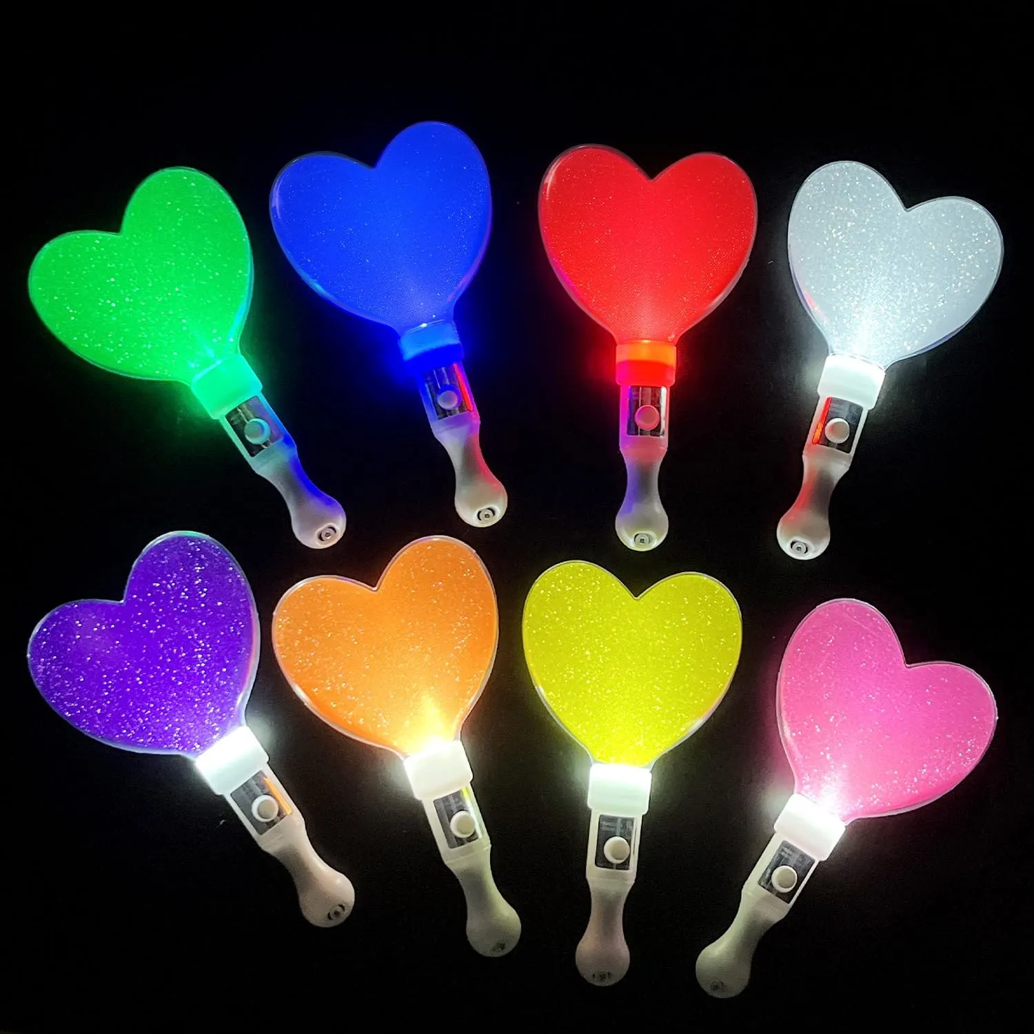 24pack Glow Sticks Party Supplies, Glow in The Dark Party Favors for Kids and Adults,LED Light up Party Gifts for Halloween, Weddings, Dances, Birthdays, Concerts