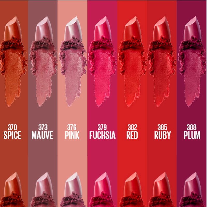 2x Maybelline Color Sensational Cream Lipstick 388 Plum For Me 4.2g