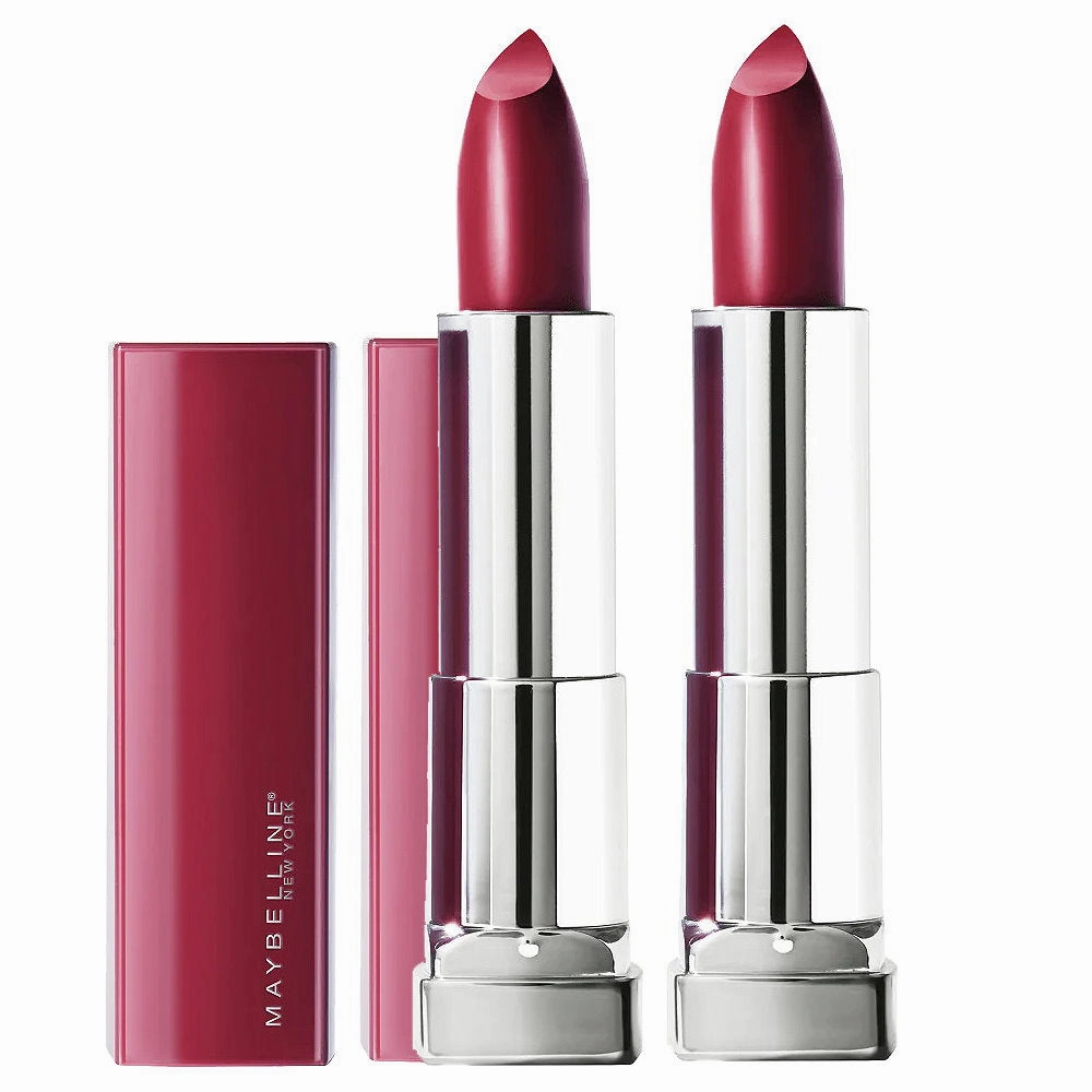 2x Maybelline Color Sensational Cream Lipstick 388 Plum For Me 4.2g