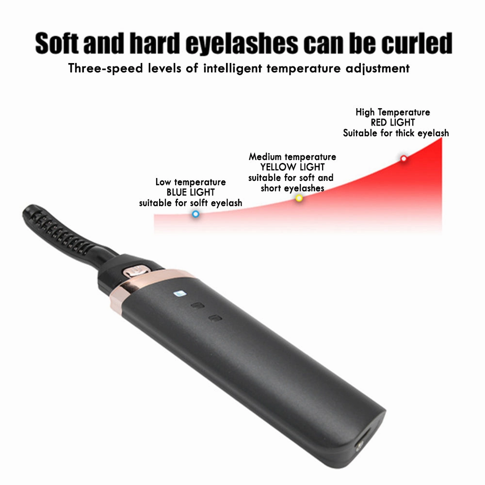 360 ¡ã Rotary Head USB Rechargeable Quick Heating Long Lasting Eyelash Curling Device