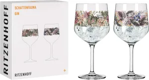 3691001 Schattenfauna #1 Gin Set, Crystal Glass, Multicoloured