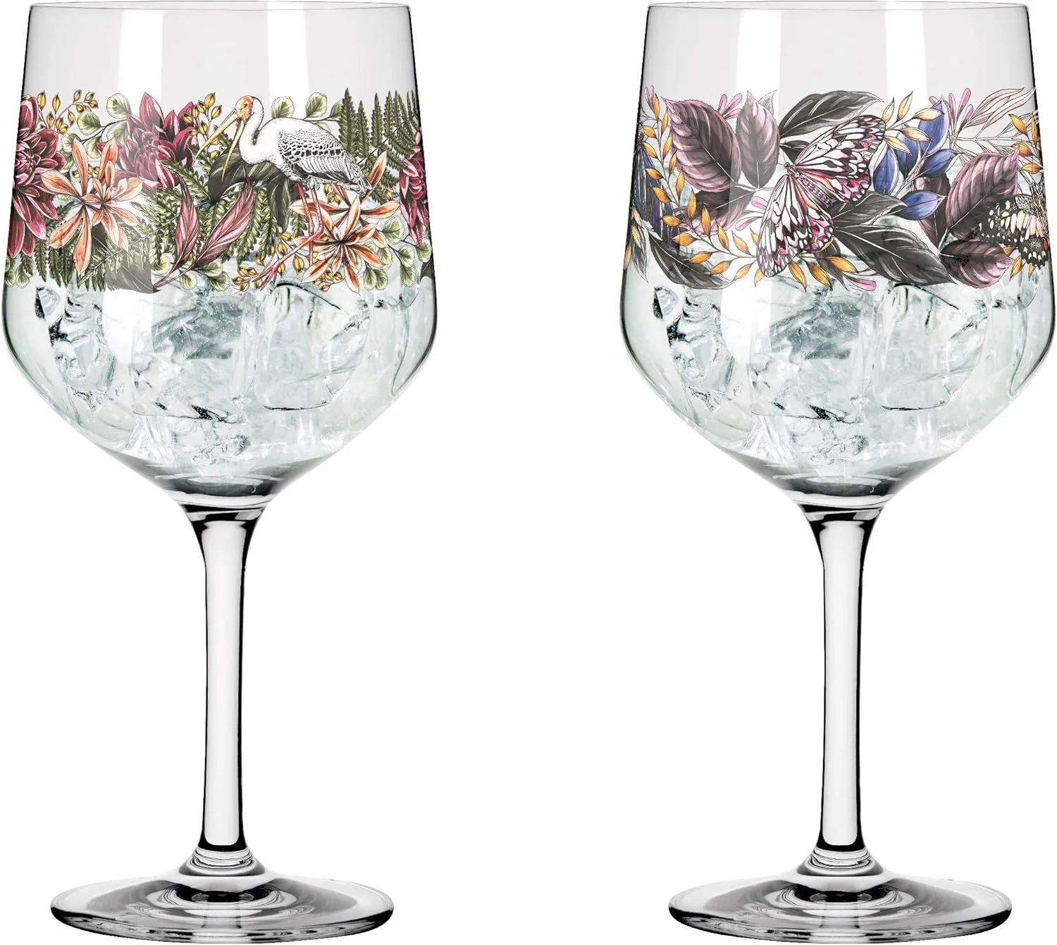 3691001 Schattenfauna #1 Gin Set, Crystal Glass, Multicoloured