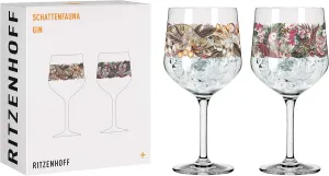3691002 Schattenfauna #2 Gin Set, Crystal Glass, Multicoloured