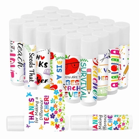 50 Pack Teacher Appreciation Lip Balm Bulk,Thank You Lip Care, Moisturizing and Nourishing Lip Balm for Teacher Appreciation Gifts Supplies