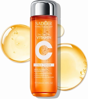 5X Vitamin C Toner Facial Care Toner, Hyaluronic Acid Hydrating Facial Treatment for Even Skin Korean Tone, Safe Glowing Skin 130ml,K-Beauty,Tiktok Gift, Women