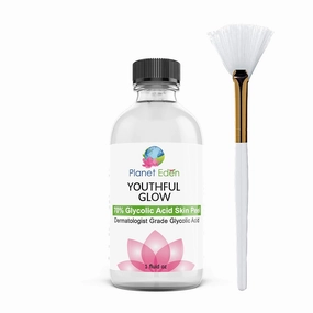 70% Glycolic Acid Skin Chemical Peel Kit with Fan Brush- Helps with Fine Lines, Wrinkles, Sun Damage, Dull Skin - Includes 1 Fan Brush