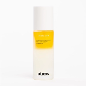 | PLUXOS 47 | SUNSCREEN   SKINCARE SPF 47 FACE MIST SPRAY (Peach) | SUN DEFENSE COMPLEX CARE | Apply Over Makeup, Broad Spectrum, Clear, Light, Vegan, Hydrate, Fight Acne, Anti-Aging, Cell Repair