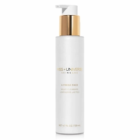 A Fresh Face Cleanser 4.7 fl oz, Foaming Face Wash for Women and Men, Facial Skin Care Product with Lactic and Hyaluronic Acids, Hydrating Facial Cleanser and Makeup Remover