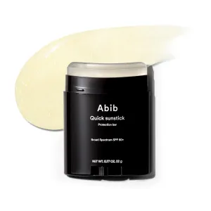 Abib Quick Sunstick Protection Bar SPF50  0.77 oz / 22 g (Glowing) | Korean Suncreen Stick Suncare Sunblock, No Whitecast, Protector Solar Barra, Centella Asiatica Extract, Aloe Extract