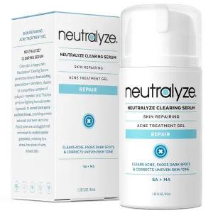 Acne Treatment Gel with 2% Mandelic Acid & 2% Salicylic Acid - Severe Acne Serum, Scar & Spot Treatment for Face (90 Day)