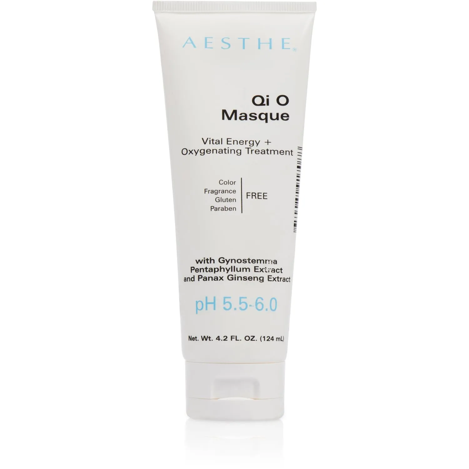 Aesthe Qi O Masque - Vital Energy - Natural Chinese Herbal Mask - Antioxidant-Rich Botanicals - Smooth & Detoxify Damaged, Combination or Oily Skin - Gynostemma, Ginseng, Fruit Extracts - 4.2 fl oz