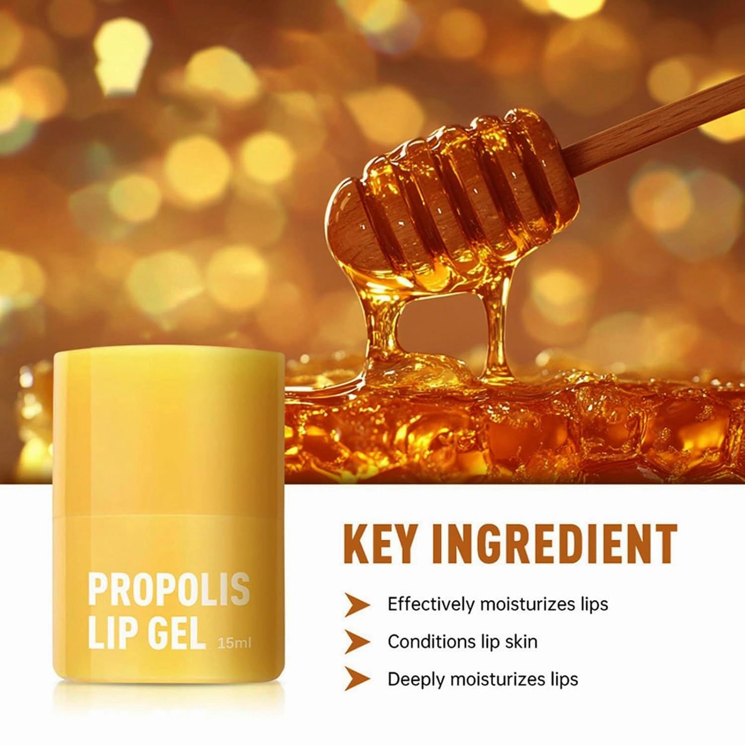 Aesthelabs Lip Healing Honey Butter, Honey Lip Balm, Hydrating Overnight Lip Balm, 12H Hydrating Vegan Lip Balm's with Propolis for Woman (4pcs)