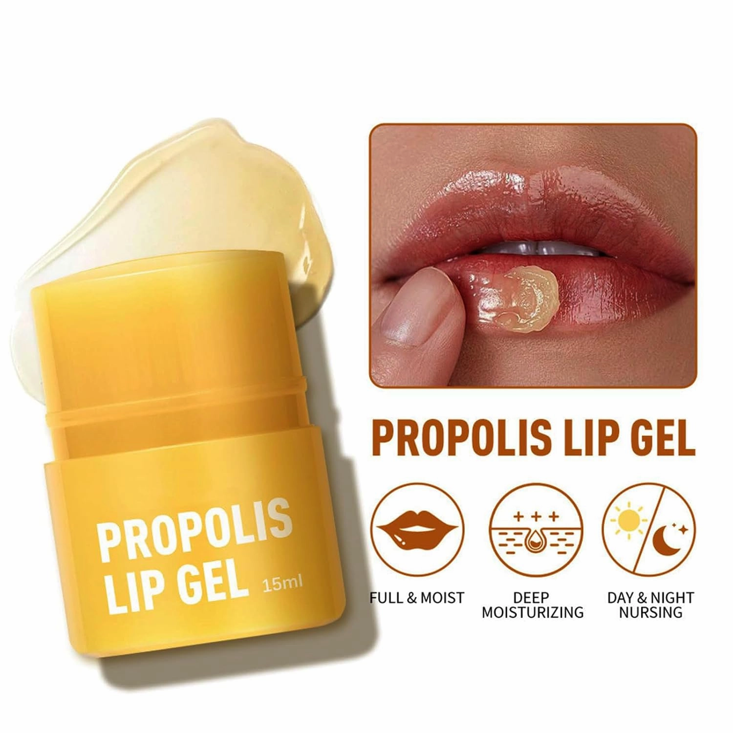 Aesthelabs Lip Healing Honey Butter, Honey Lip Balm, Hydrating Overnight Lip Balm, 12H Hydrating Vegan Lip Balm's with Propolis for Woman (4pcs)