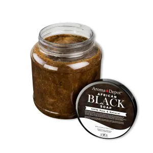 African Black Soap Paste 3.5 lbs. 100% Natural Raw soap for Acne, Eczema, Psoriasis, and Dry Skin Scar Removal Face And Body Wash. Handmade imported from Ghana