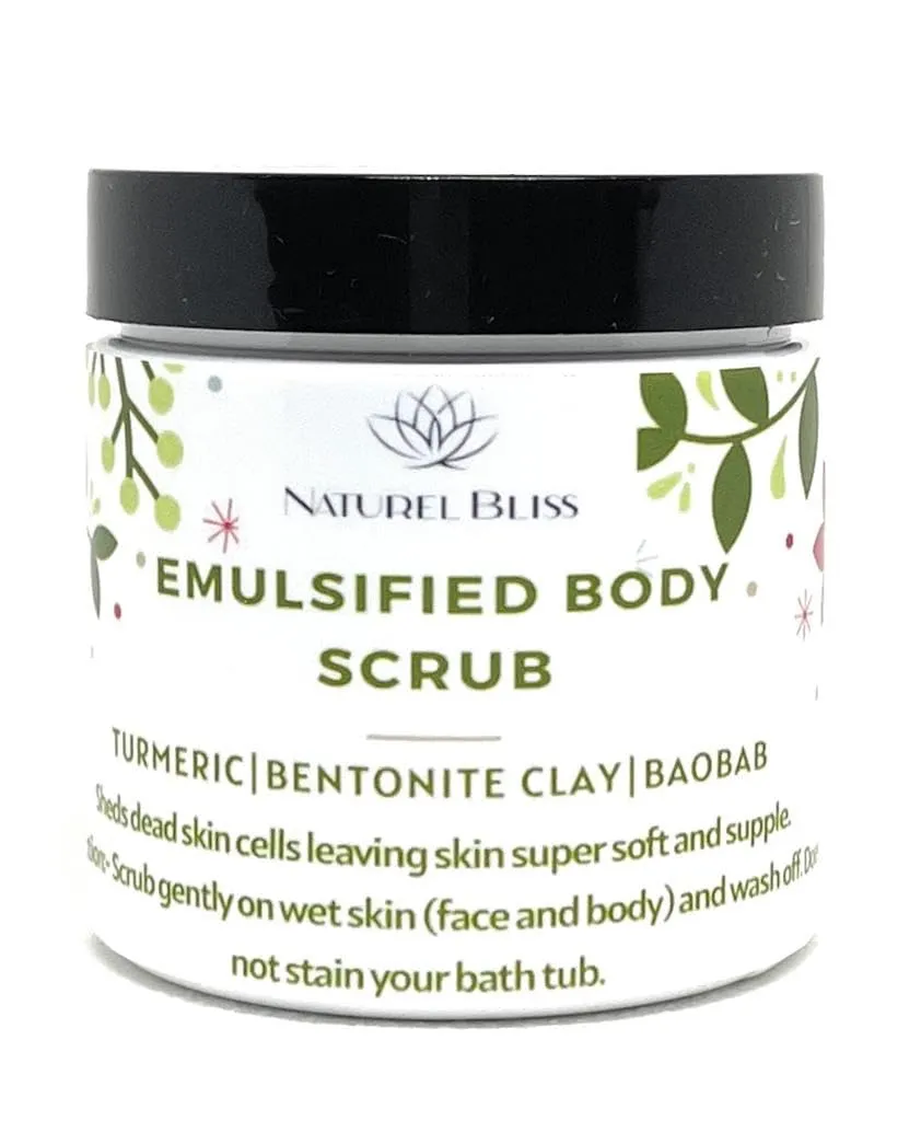 All-Natural Non-Greasy Exfoliating Sugar Scrub | Body Scrub | Detoxifying (8 oz)