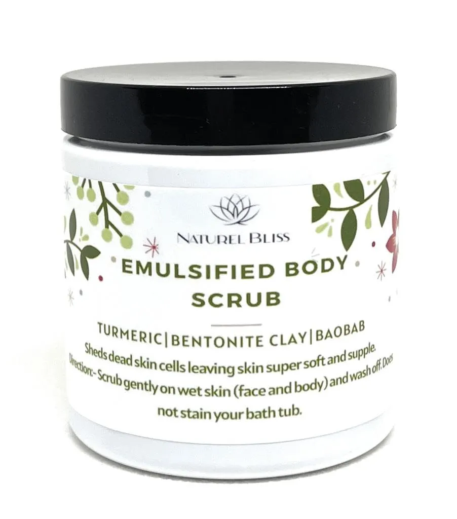All-Natural Non-Greasy Exfoliating Sugar Scrub | Body Scrub | Detoxifying (8 oz)