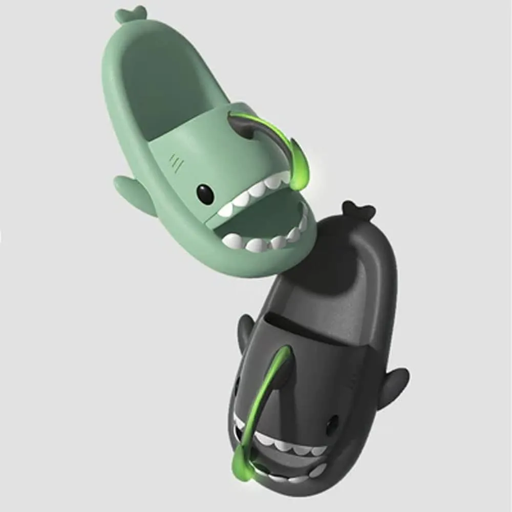 Angler Fish Slides, Cute Cartoon Shark Slippers, Cloud Shark Slides, Super Soft Anglerfish Shark Slides Glow in the Dark