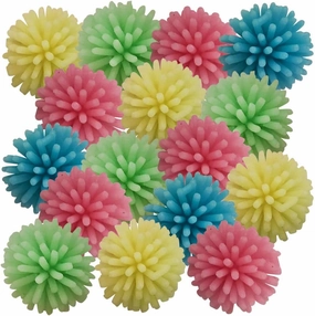 ArtCreativity 144 Pcs of Spiky Balls for Kids, Glow in The Dark Spiky Hedge Balls, Spike Ball Soft Sensory Balls in Various Vibrant Colors, Sensory Fidget Toys, Fun Birthday Party Favors