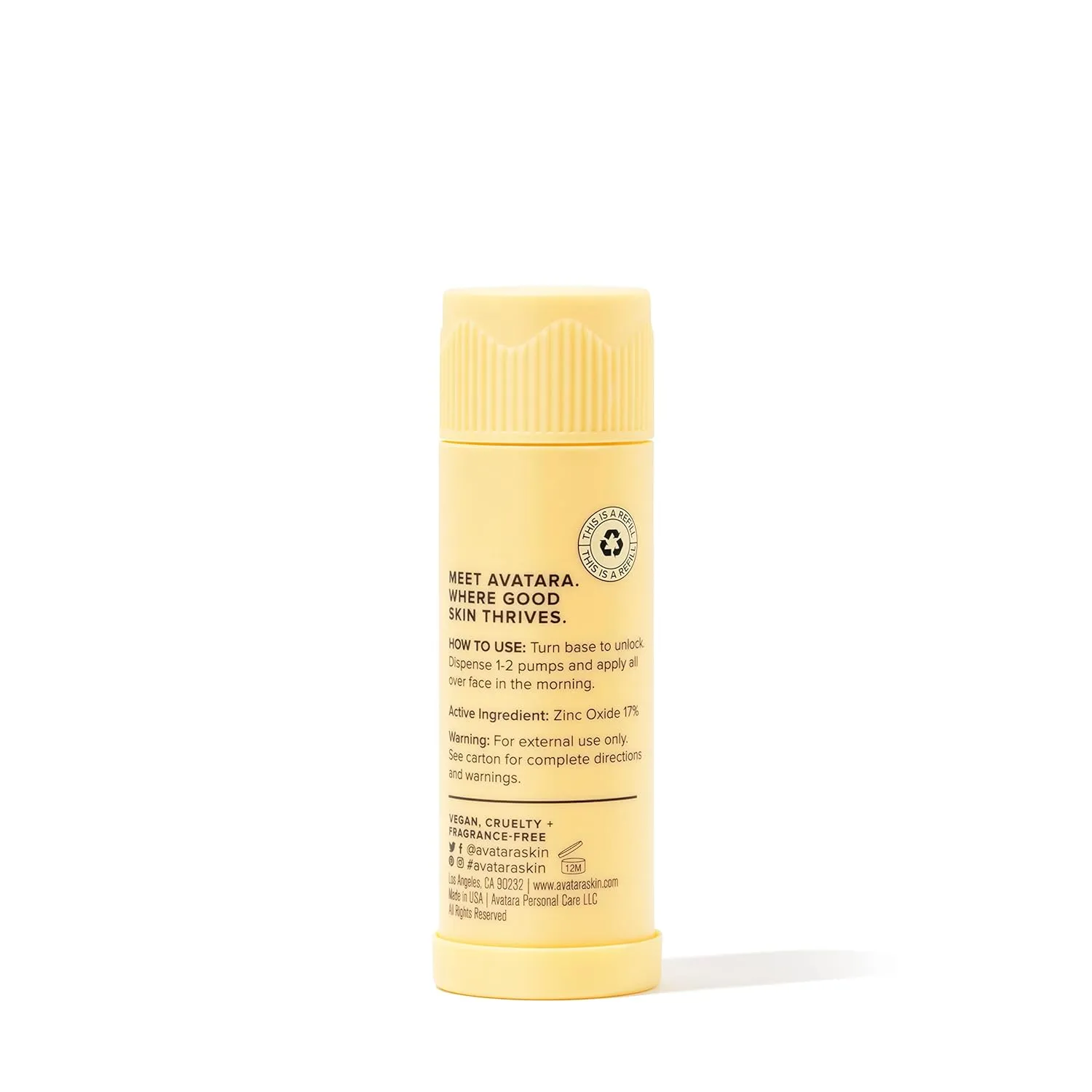 Avatara - Kombucha The Simple Shield Face Sunscreen, Zinc Oxide SPF Moisturizer, Moisturizer with BHA and Hyaluronic Acid, Mineral Sunscreen for Face, Teen Skincare, 1.01 fl. Oz.