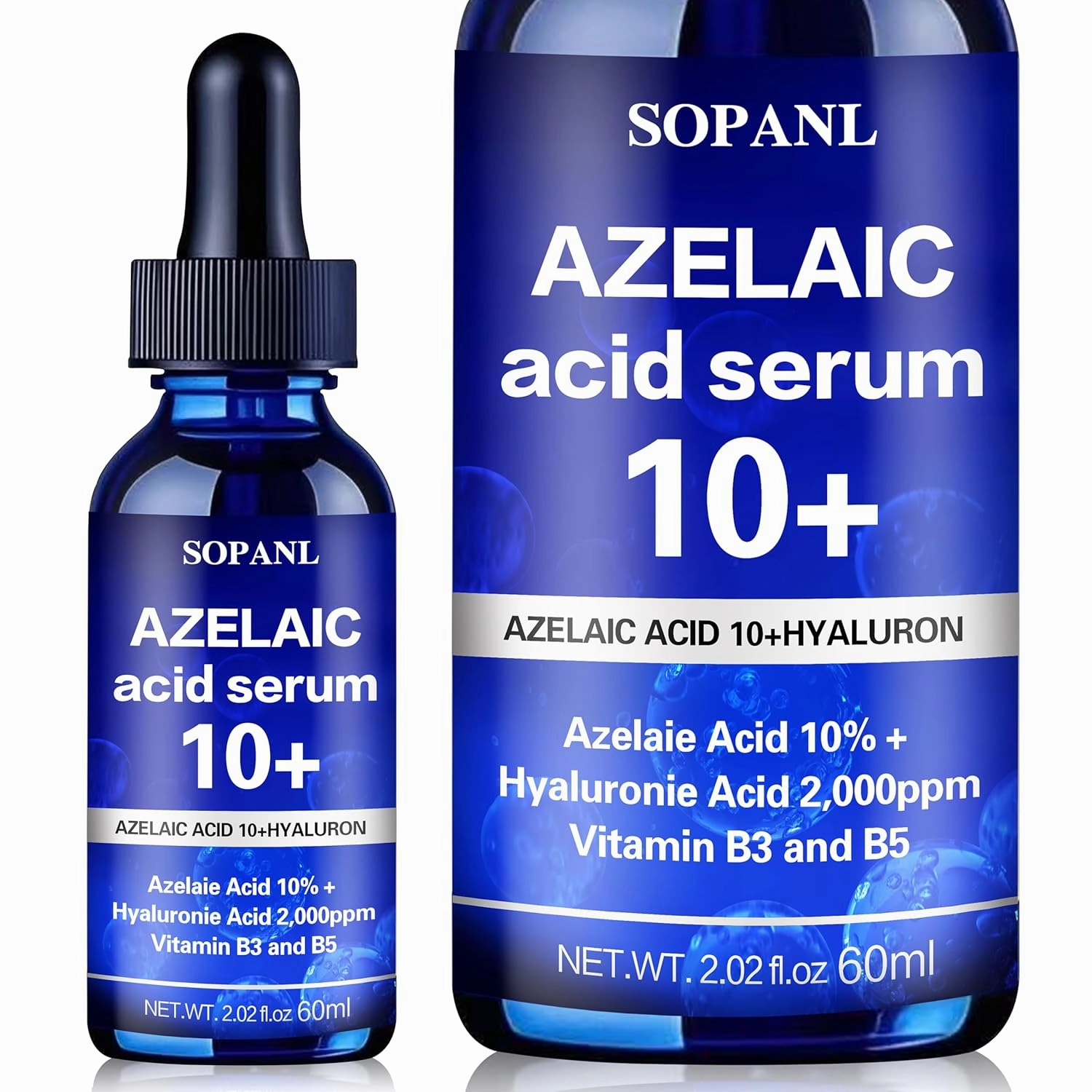 azelaic acid face cream & Serum, 2.02 Fl Oz Facial Serum for Sensitive skin, Redness Relief Face and Boost Skin Radiance with Niacinamide & Vitamin B3, B5 and Hyaluronic Acid & Hydro Boost.