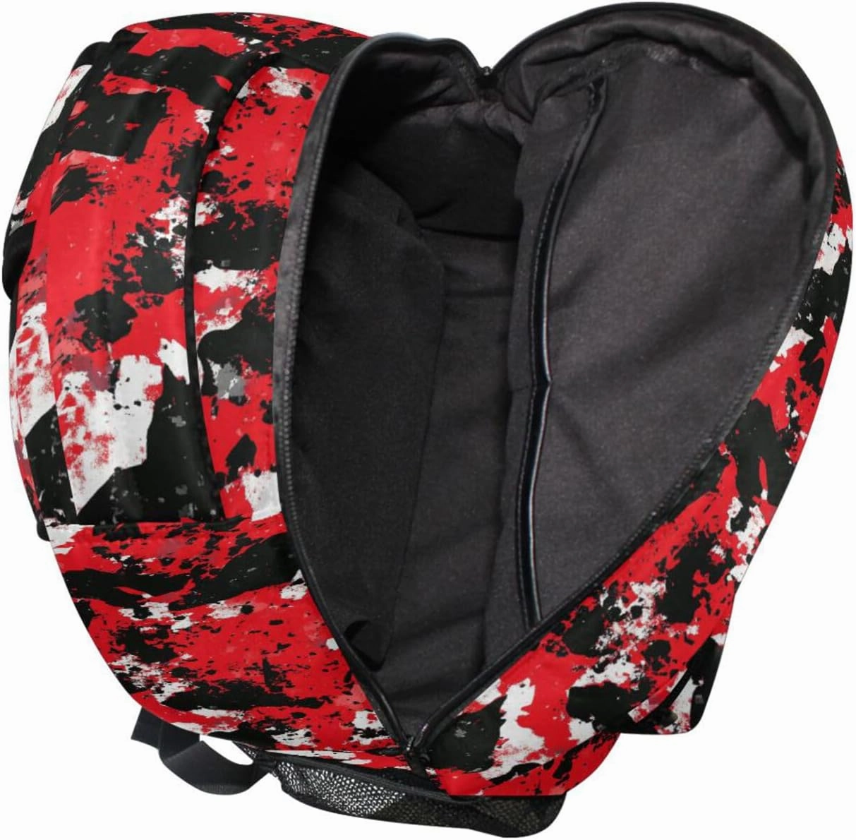 Backpacks for Women Men Fashion School Book Bag with Chest Strap for Business Work College Travel Trip Red Camouflage Camouflage