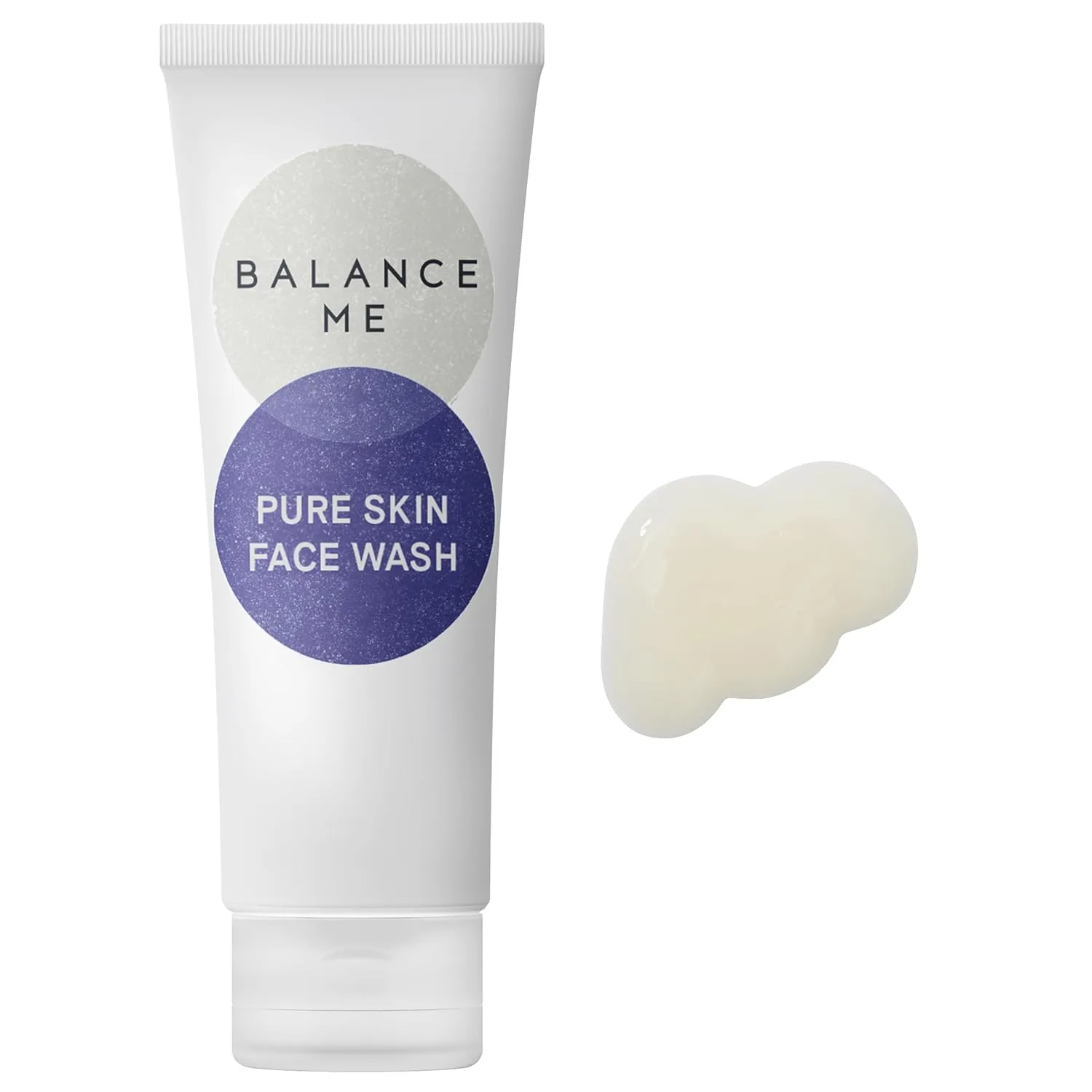 Balance Me Pure Skin Face Wash, 4.23 fl oz, Water Based Foaming Facial Cleanser for Combination Skin
