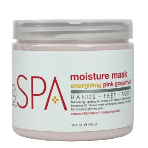BCL SPA Organic Pink Grapefruit moisture mask for hands, foot mask, and body mask skin care spa treatment for women at home or professional spa with argan oil, olive oil, aloe vera, and kelp 16 fl oz