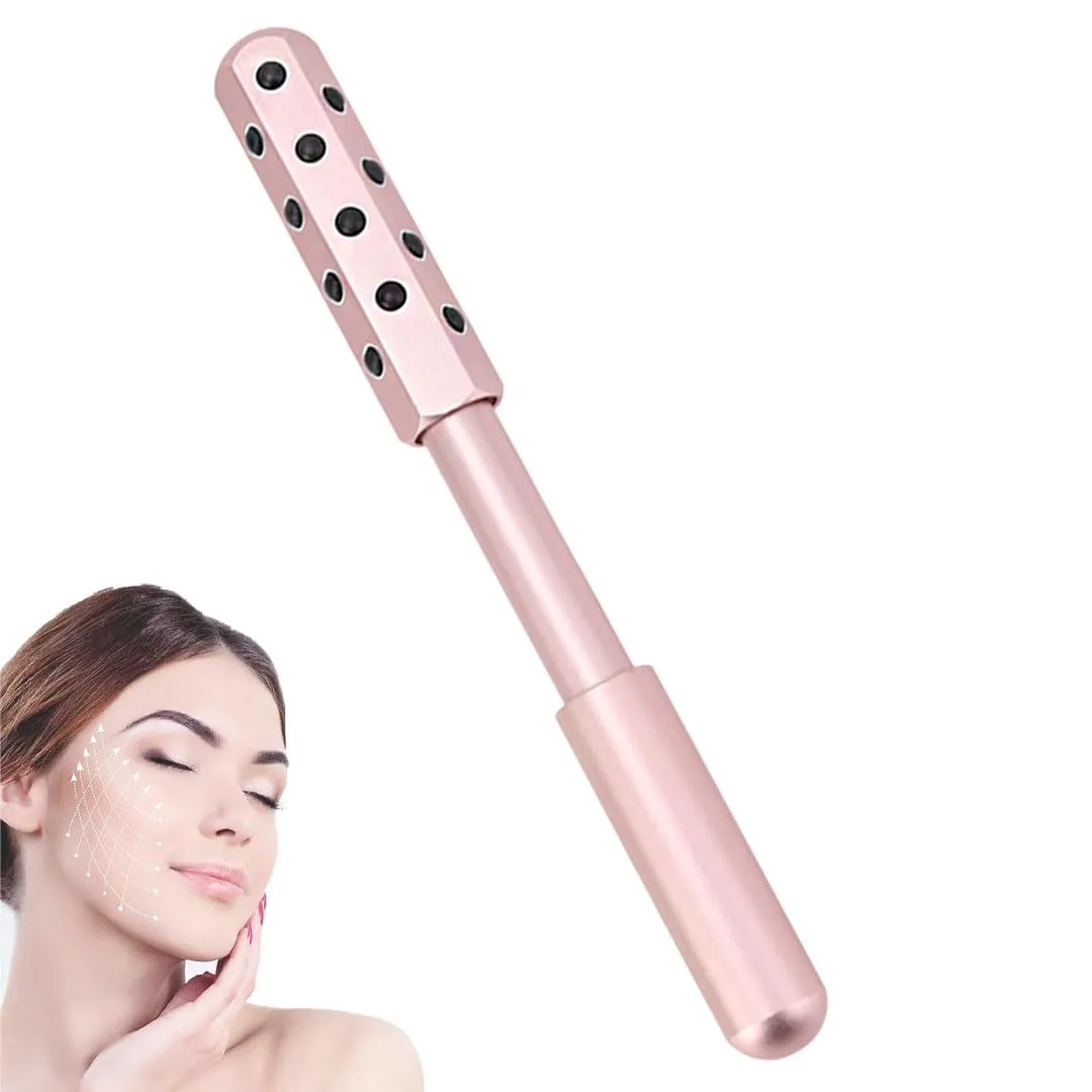 Beauty Sculptor Roller – Uplifting Facial Massager for Skin Firming and Glow, Anti-Aging Face Tool for Daily Skincare Routine, Made of Germanium Alloy with Portable Ergonomic Design(24 Ge Pink,1 PCS)