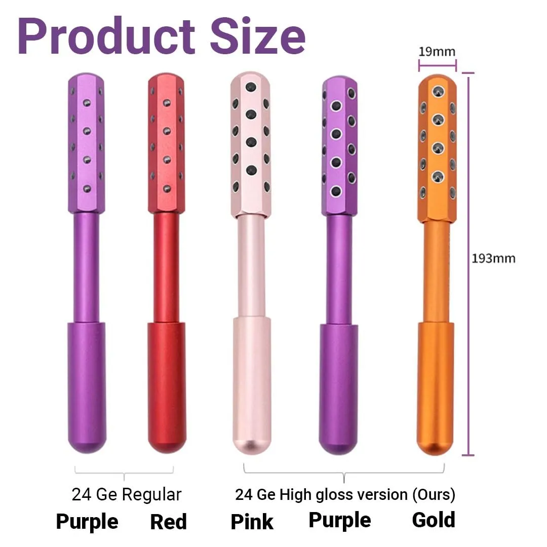 Beauty Sculptor Roller – Uplifting Facial Massager for Skin Firming and Glow, Anti-Aging Face Tool for Daily Skincare Routine, Made of Germanium Alloy with Portable Ergonomic Design(24 Ge Pink,1 PCS)
