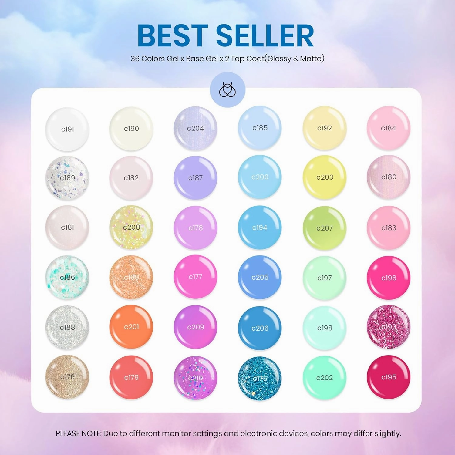 beetles Summer Gel Polish Set-39Pcs Neon Gel Nail Polish Pink Red Blue Purple Polish with Base Top Coat Soak off Uv LED Lamp Colorful Candies Manicure Kit DIY Home Gifts for Women Girls