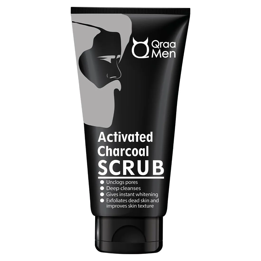 BEMT Activated Bamboo Charcoal Scrub with Essential Oils | For deep cleansing & Glowing Skin | Blackhead Remover | 100gm