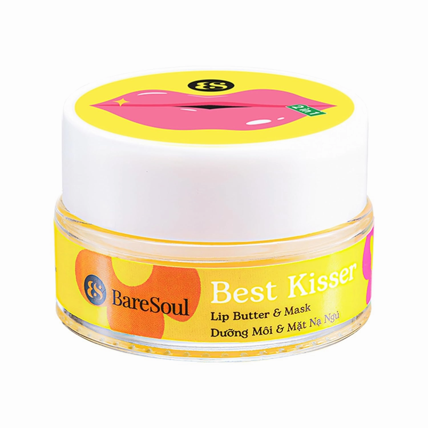 Best Kisser Lip Butter & Mask 0.35 OZ | 10g - 2-in-1 Lip Butter Mask for Deep Hydration, Soft and Smooth Lips - Effective Lip Treatment for Dry Cracked Lips & Night Lip Balm