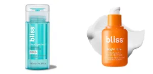 Bliss Clear Genius Clarifying Toner   Serum & Bright Idea Vitamin C   Tri-Peptide Collagen Boosting Serum - Clean - Vegan and Cruelty-Free Skincare
