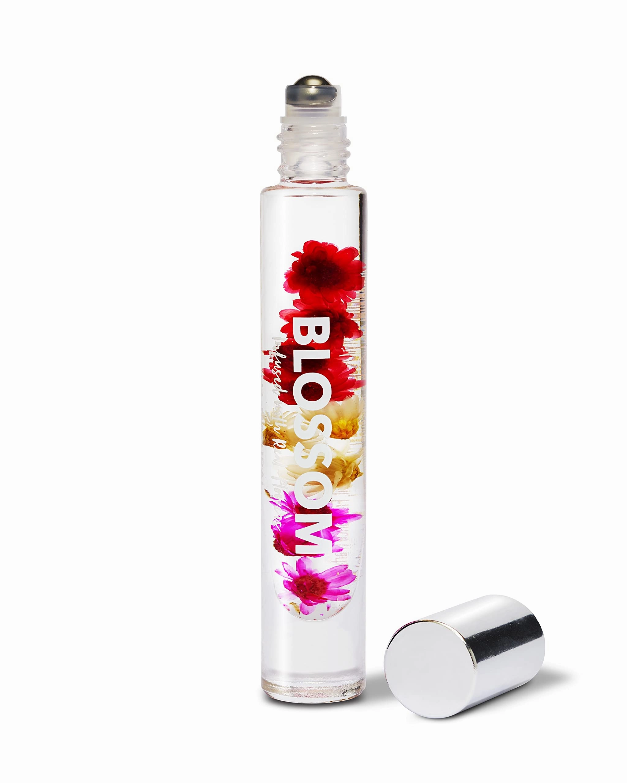 Blossom Roll on Rollerball Perfume Oil with Natural Ingredients, Essential Oils & Eau De Parfum Plant Based Perfume Spray, Infused with Real Flowers, 2 Pack Bundle, Rose/Grandiflora