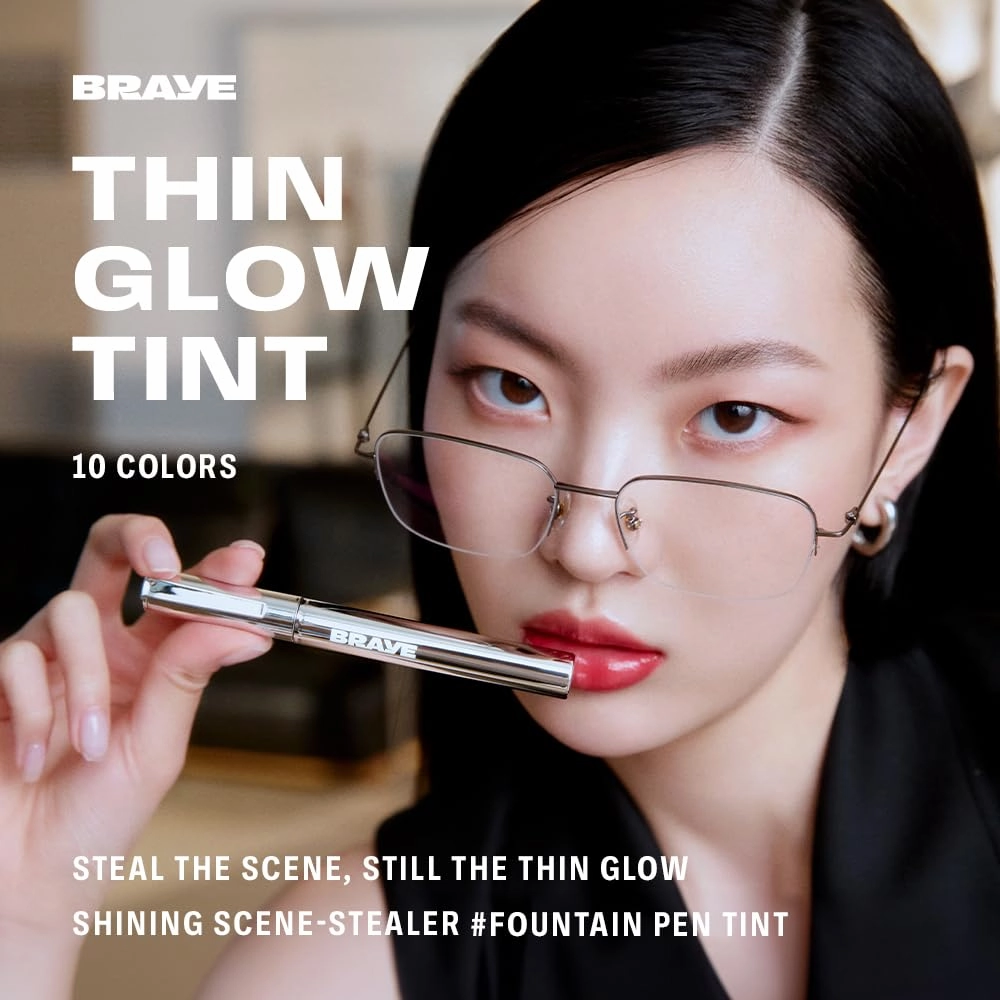 BRAYE Thin Glow Tint | Effortless Pen Tint | Hydrating Water-Grip Shine | Vegan & Cruelty-Free | Long-Lasting Buildable Color l 05 RENOWN