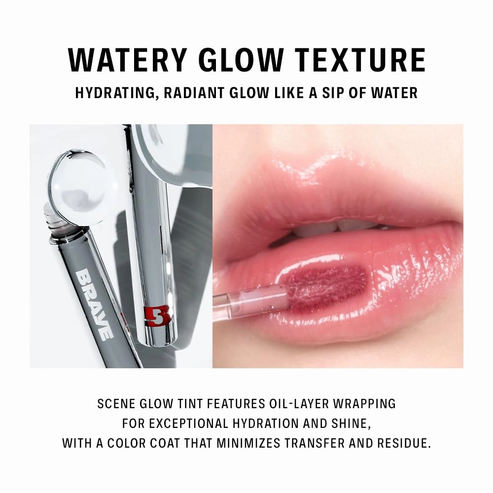 BRAYE Thin Glow Tint | Effortless Pen Tint | Hydrating Water-Grip Shine | Vegan & Cruelty-Free | Long-Lasting Buildable Color l 05 RENOWN