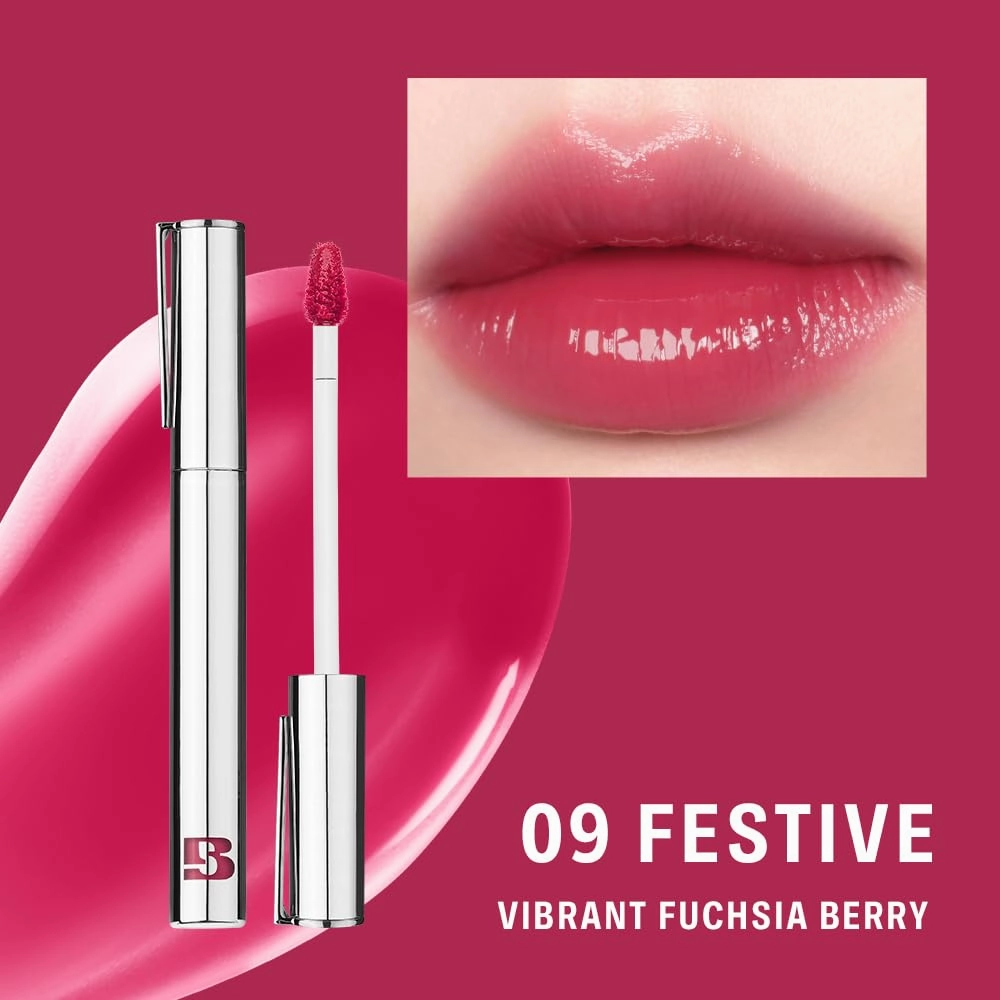 BRAYE Thin Glow Tint | Effortless Pen Tint | Hydrating Water-Grip Shine | Vegan & Cruelty-Free | Long-Lasting Buildable Color l 09 FESTIVE