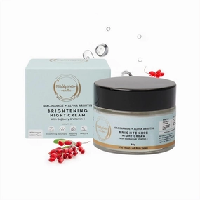 Brightening Night Cream (50g) Vitamin E for Glowing, Youthful Skin |Reduces Dark Spots, Fine Lines & Wrinkles