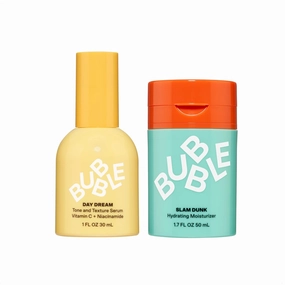 Bubble Skincare Day Dream Face Serum (30ml)   Slam Dunk Face Moisturizer for Dry Skin (50ml)