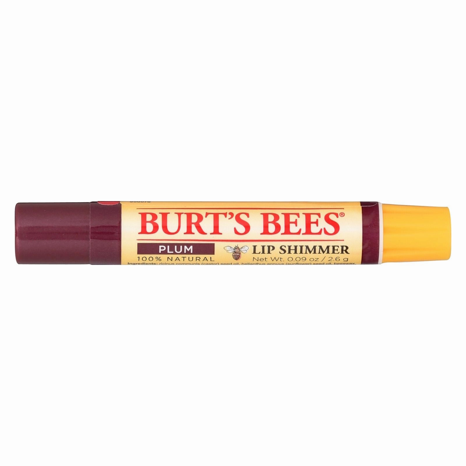 Burts Bees Lip Shimmer - Plum - Case Of 4 - 0.09 Oz