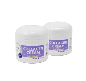 Carson Life Collagen Beauty Cream With Vitamin E - 4 Oz - Marvelously Rejuvenate Skin & Prevent Wrinkles - Keep Your Skin and Face Healthy - Made in the USA (2 Pack)