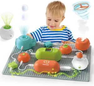 Circuit Kits for Kids - 420  Electronics Projects, STEM Physics Science Kit with Full Project Manual, Circuits Block Board Educational Toy for Gift for Boys Girls Toddlers Ages 3 