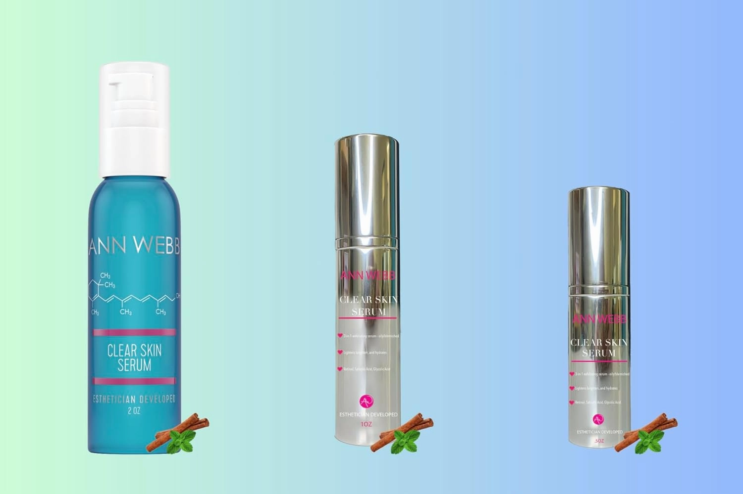 Clear Skin Serum - All Natural Exfoliating Serum for Face Helps to Remove Oil & Dirt, Fight Acne, Exfoliate, Resurface, Lessen Acne Scars & Brighten Skin. Leaves Skin Glowing & Fresh 2oz