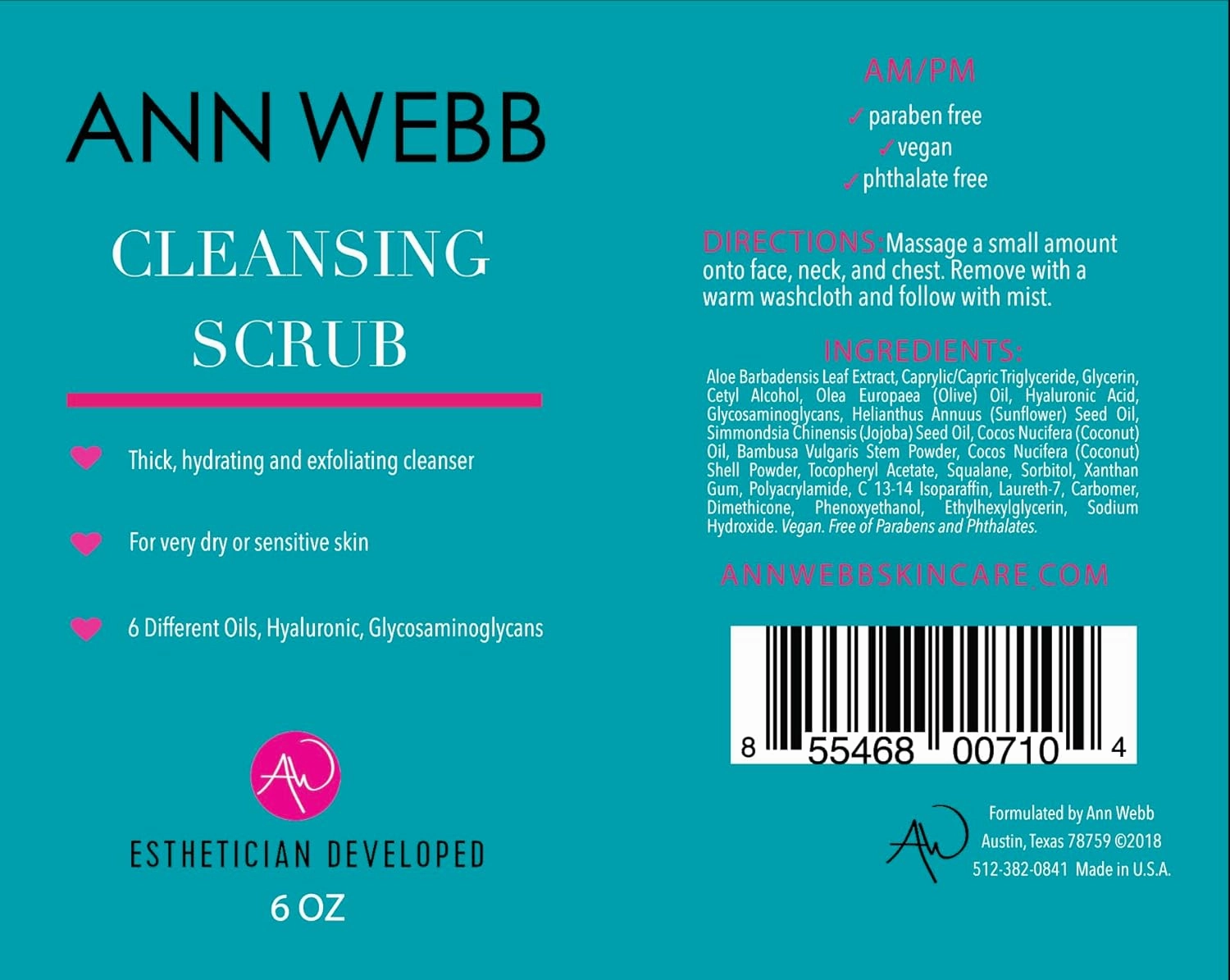 Clear Skin Serum - All Natural Exfoliating Serum for Face Helps to Remove Oil & Dirt, Fight Acne, Exfoliate, Resurface, Lessen Acne Scars & Brighten Skin. Leaves Skin Glowing & Fresh 2oz
