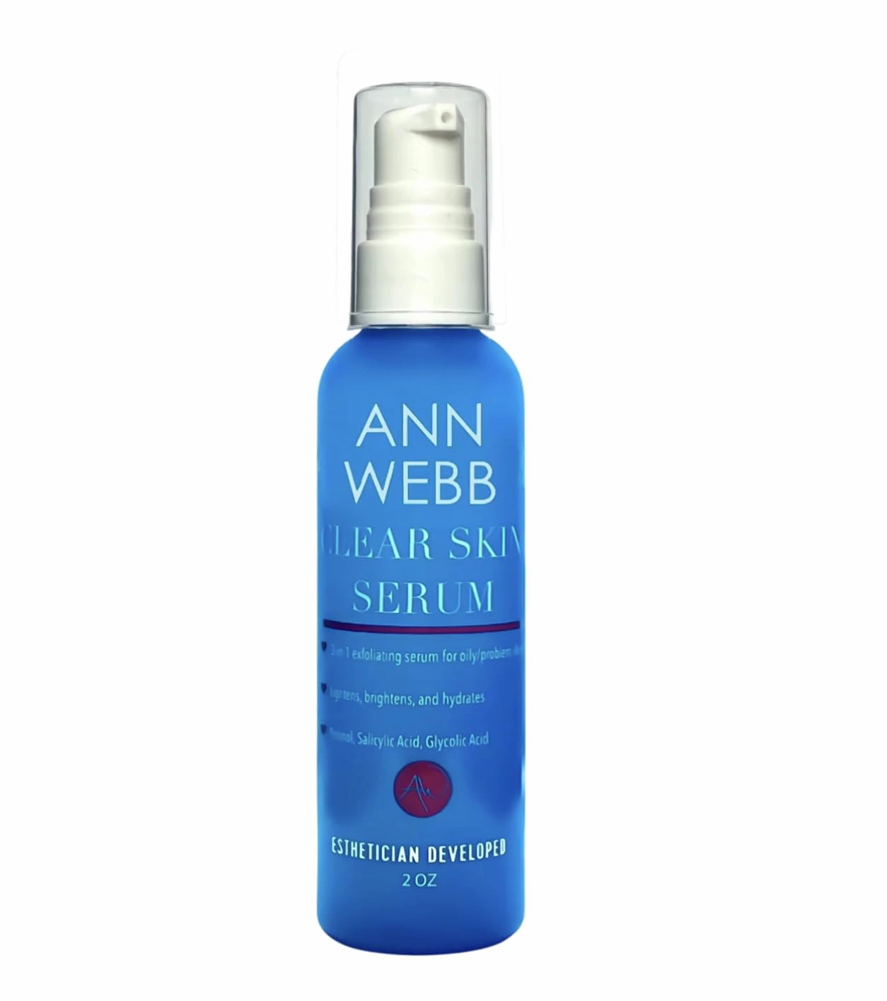 Clear Skin Serum - All Natural Exfoliating Serum for Face Helps to Remove Oil & Dirt, Fight Acne, Exfoliate, Resurface, Lessen Acne Scars & Brighten Skin. Leaves Skin Glowing & Fresh 2oz